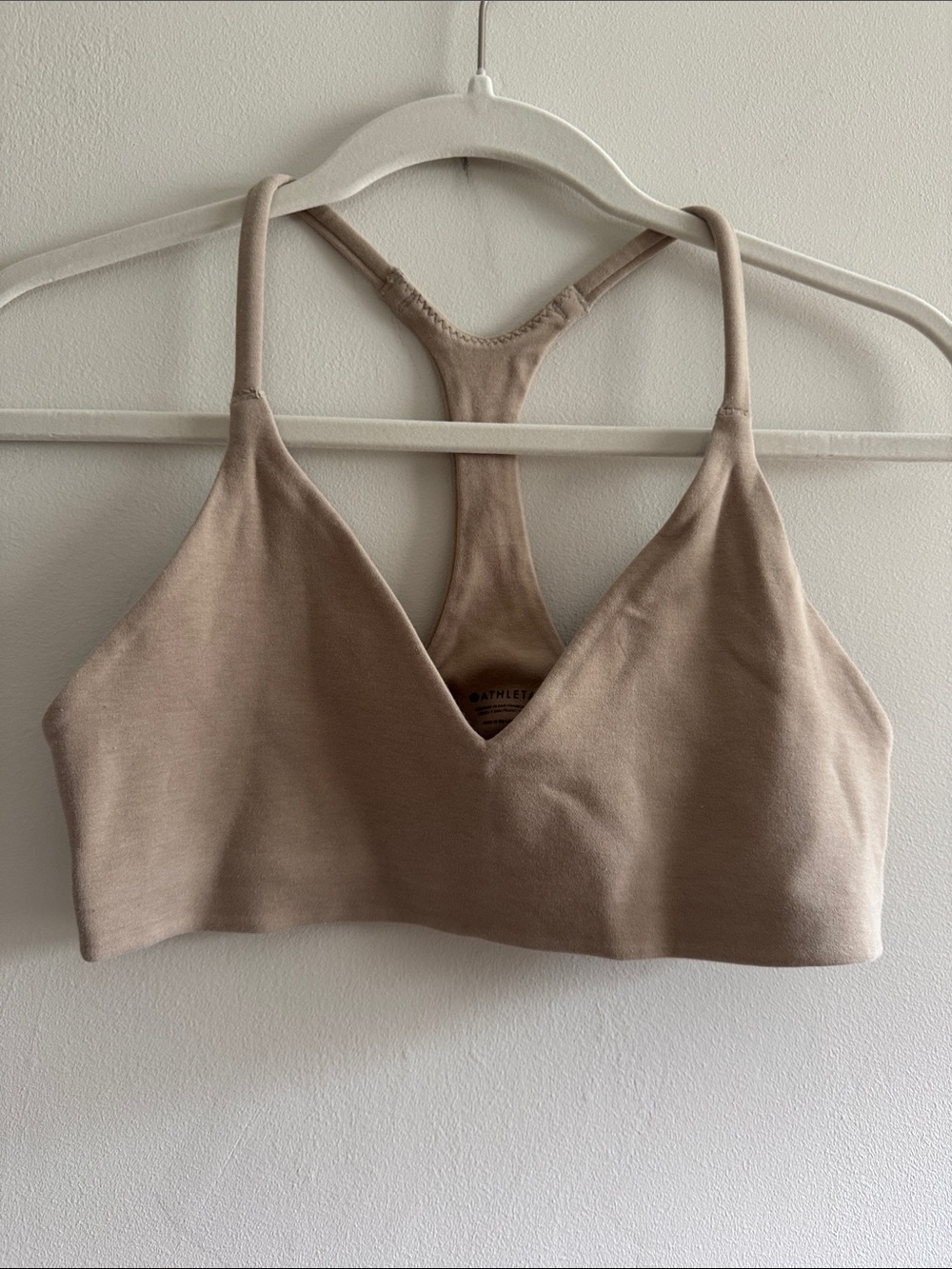 Athleta Seamless V-Neck Bralette - Nude